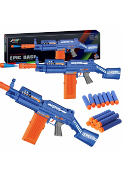 Pistolet z pianki i strzałkami z przyssawką