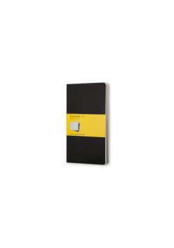 Zestaw 3 Zeszytów Moleskine Cahier Journals L w kratkę czarny