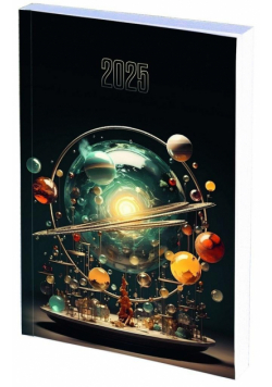 Kalendarz 2025 A5 tyg. PCV Planety