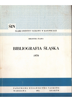 Bibliografia Śląska Rok 1970