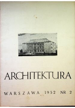 Architektura Nr 2 / 1952