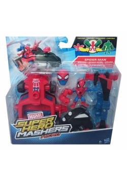 Super Hero Mashers Micro Spider man z pojazdem