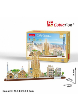 Puzzle 3D City Line Barcelona