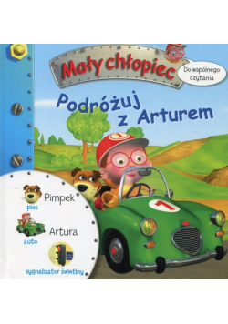 Mały chłopiec Podróżuj z Arturem