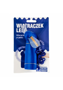 Wiatraczek led niebieski