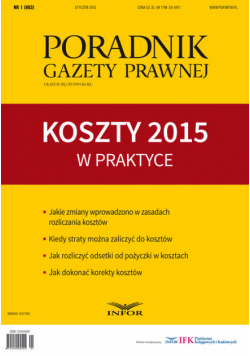 Koszty 2015 w praktyce