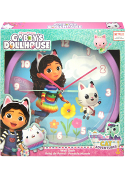 Zegar ścienny 25cm Gabby's Dollhouse GD00021