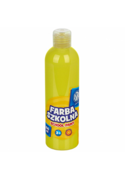 Farba szkolna naturalna tempera Astra 250 ml cytrynowa