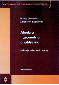 Algebra i geometria analityczna