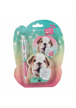 Zestaw upominkowy Studio Pets zielono-różowy