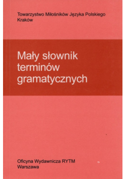 Mały słownik terminów gramatycznych