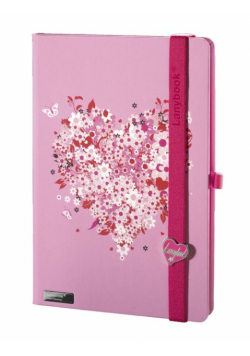Notes A5 Lanybook Lovestruck w kratkę czerwony
