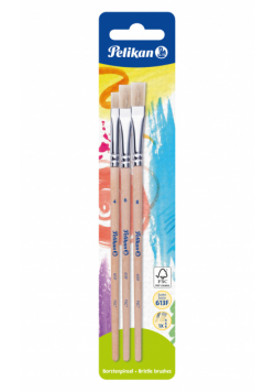Pędzel płaski 613f (4,6,8) Pelikan