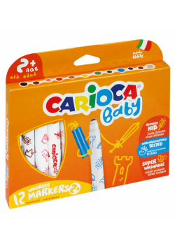 Pisaki Baby maxi point super Carioca 12 kolorów