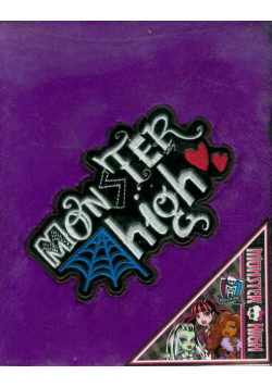 Brulion A5 Monster High w kratkę 96 kartek fioletowy włochacz