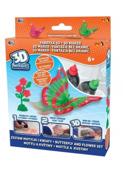 3D Magic - Fabryka 3D - zestaw Motylki i Kwiaty