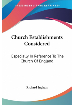 Church Establishments Considered