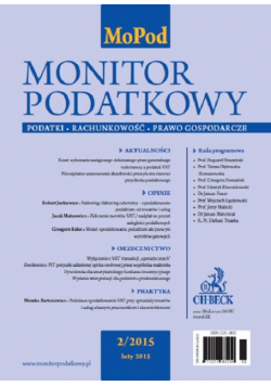 Monitor Podatkowy 2/2015