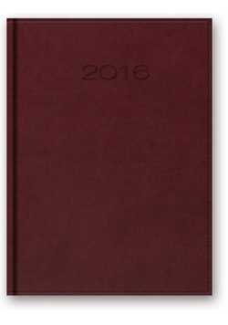Kalendarz 2016 B6 41D Vivella bordowy