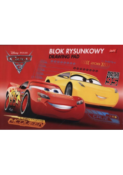 Blok rysunkowy A4 Auta 3 20 kartek 10 sztuk