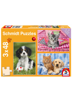 Puzzle 3 x 48 Najsłodsze zwierzątka 112713
