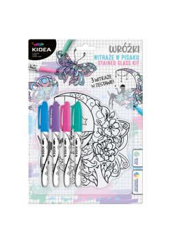 Witraże z markerami Wróżki Kidea 4 kolory