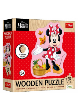 Puzzle drewniane 50 Wesoła Minnie TREFL