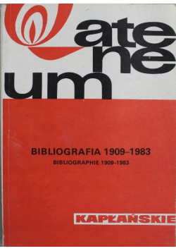 Bibliografia Ateneum Kapłańskiego 1909 1983