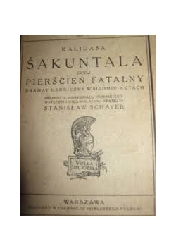 Sakuntala czyli pierścień fatalny
