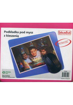 Podkładka pod mysz z kieszenią różowa