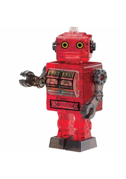 Robot czerwony Crystal Puzzle 3D