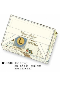 Papeteria box 10 kartek i 10 kopert BSC 510