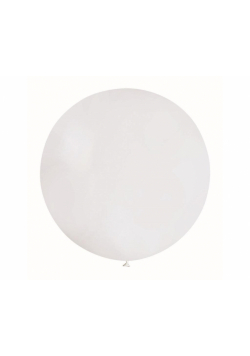 Balon kula pastelowa biała 75cm