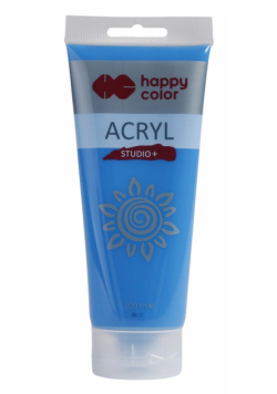 Farba akrylowa Studio 200 ml błękitny ceruleum Happy Color