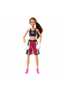 Barbie Made to Move Bokserka Lalka brunetka