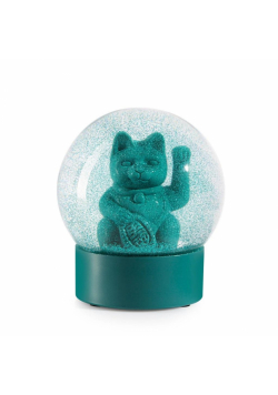 Kula śnieżna - Lucky Cat zielony