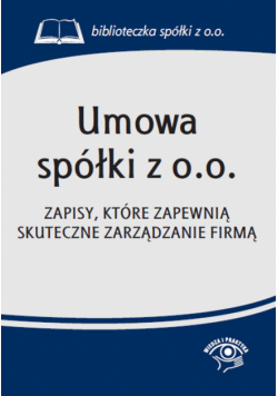 Umowa spółki z o.o.