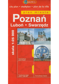 Poznan Swarzędz Luboń Plan miasta 1: 24 000