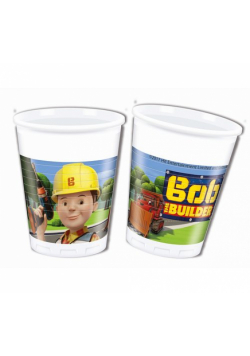 Kubeczki plastikowe - "Bob Budowniczy", 8 sztuk