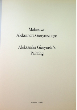 Malarstwo Aleksandra Gierymskiego