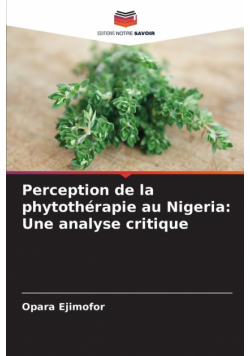 Perception de la phytothérapie au Nigeria