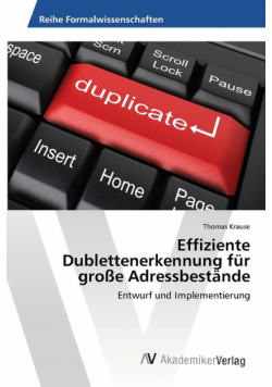 Effiziente Dublettenerkennung für große Adressbestände