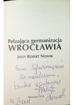 Pełzająca germanizacja Wrocławia