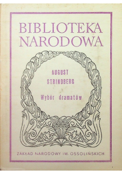 Strindberg Wybór dramatów