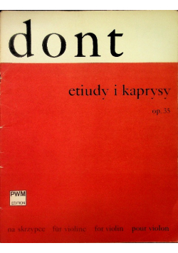 Dont Etiudy i kaprysy op 35