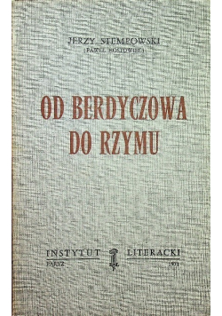 Od Berdyczowa do Rzymu