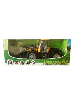 Traktor z ładowarką Farm World 52cm żółty
