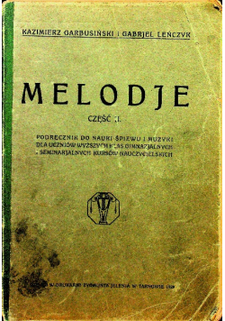 Melodje Część II ok. 1928 r.