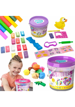 Ciastolina lekka TM Lovin magiczne stworzenia 15 kolorów +akcesoria