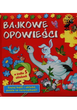Bajkowe opowieści Książka z puzzlami